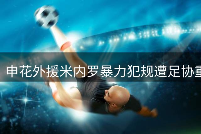 申花外援米内罗暴力犯规遭足协重罚